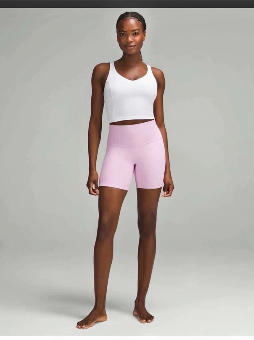 Lululemon Align High-Rise Short 6" Pink Bike Shorts